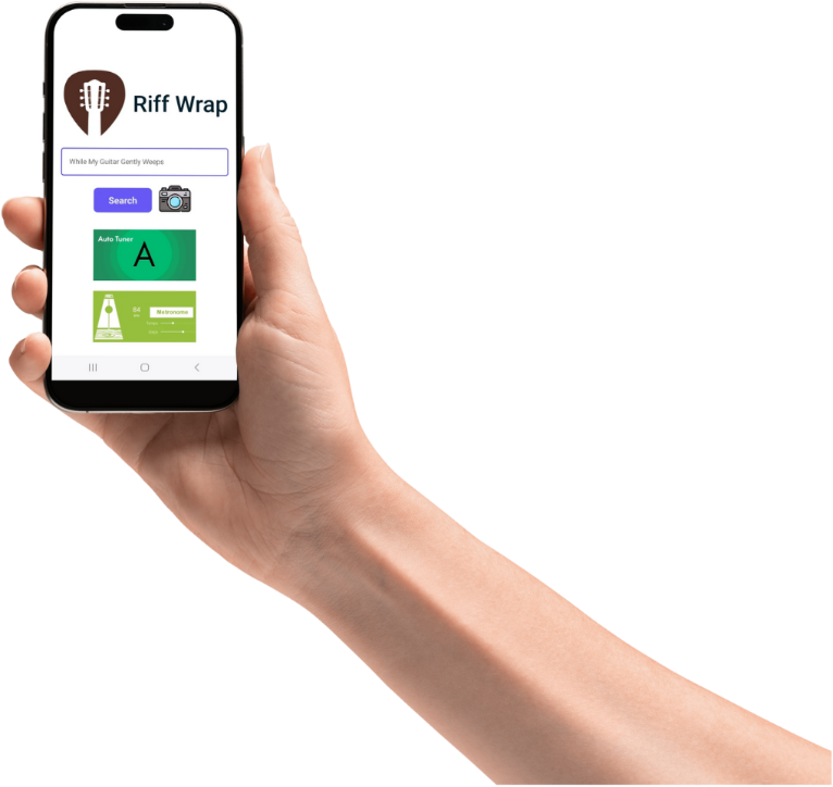 Mobile Mockup of The Riff Wrap App - AI in E-commerce